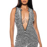 Front View Own The Season Zip Up Romper