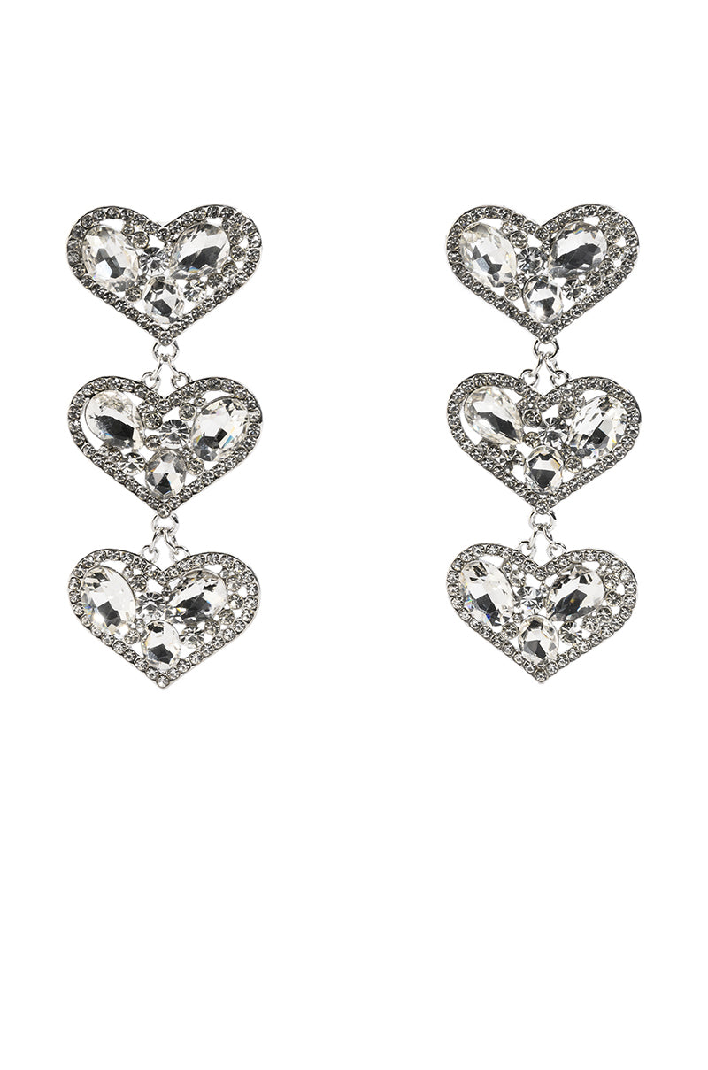 Side View Pack It Up Rhinestone Drop Earrings 2