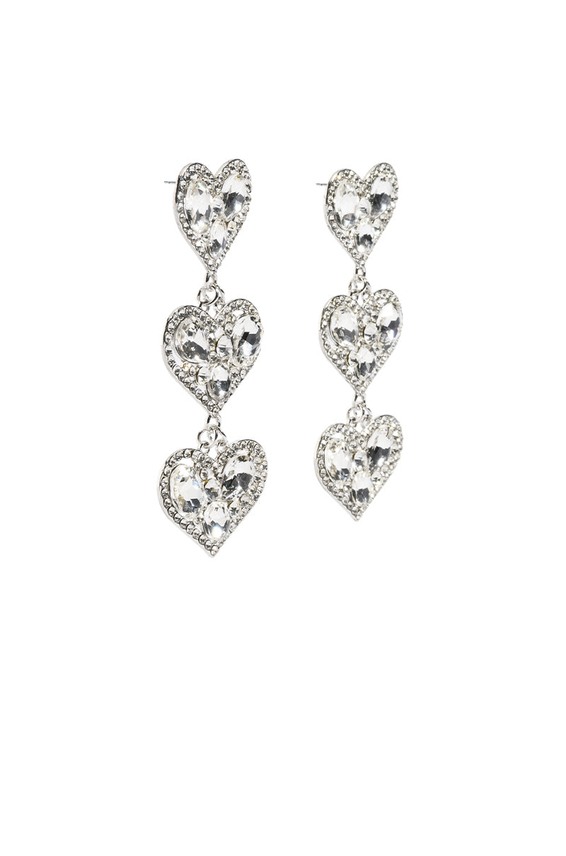 Back View Pack It Up Rhinestone Drop Earrings 4