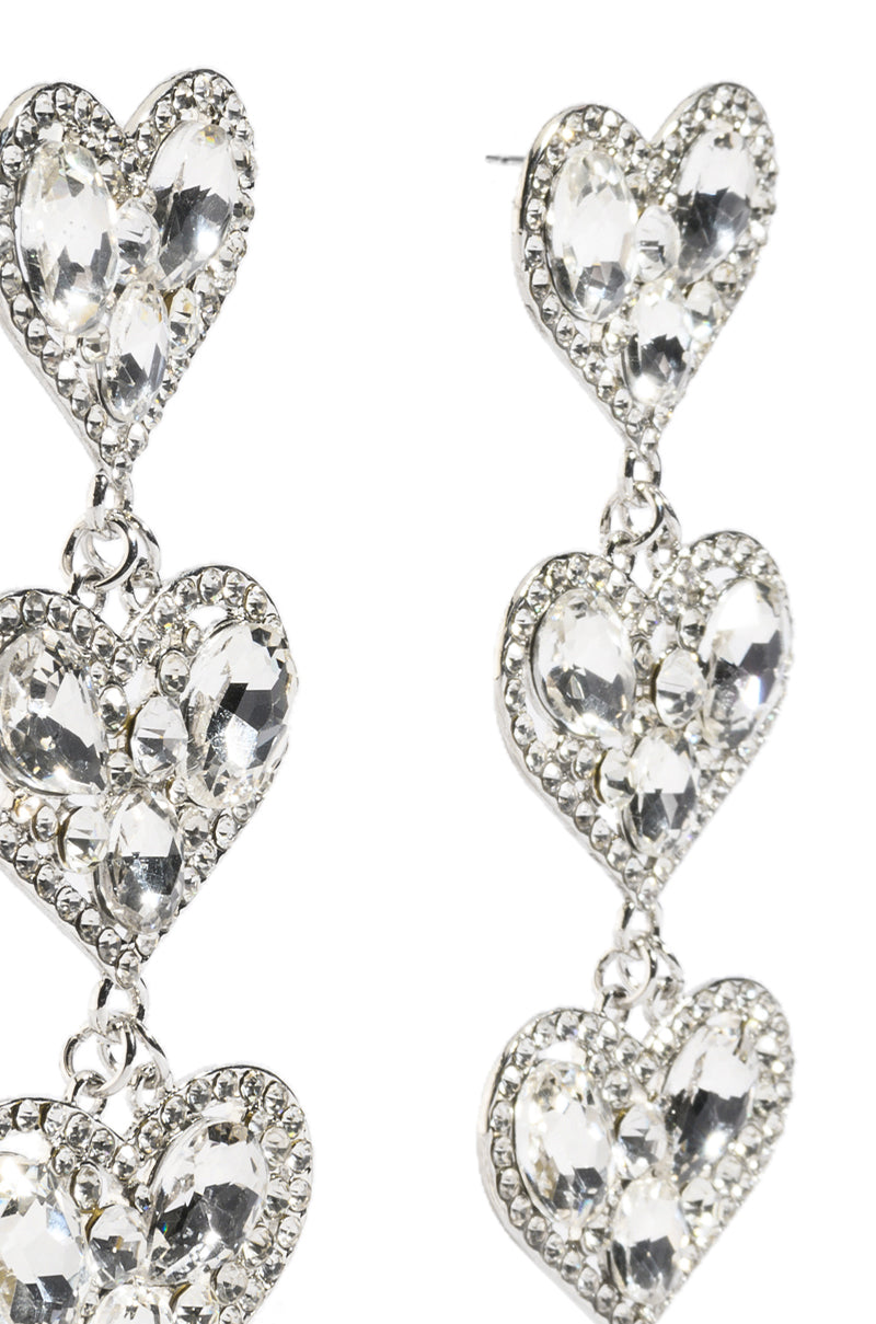 Detail View Pack It Up Rhinestone Drop Earrings 6