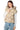 Front View Paddington Weave Puffer Vest In Tan