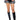 Front View Paint Me In Plaid Faux Leather Mini Short