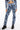 Front View Painted Tattoo Straight Leg Denim