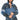 Front View Palm Dreams Oversized Denim Jacket