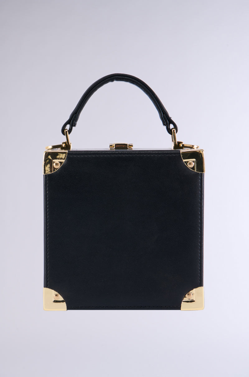 AKIRA SQUARE BOX BAG IN BLACK view 0