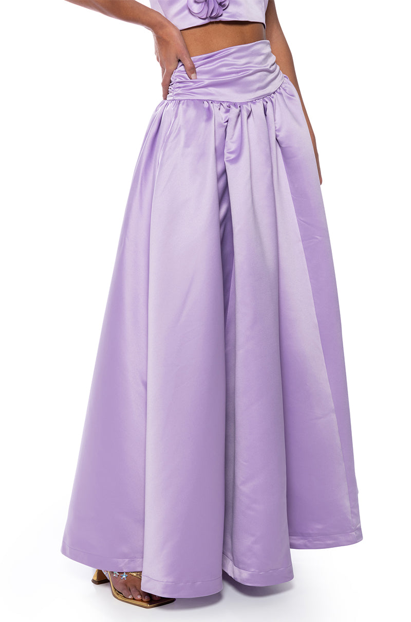 Front View Pansy Garden Maxi Skirt 0