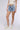 Front View Paper Bag Wrap Belt Denim Short