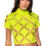 Front View Parallel Dimensions Cropped Sweater