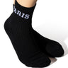 Front View Paris Black Socks