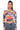 Front View Parker Abstract Long Sleeve Mesh Print Top