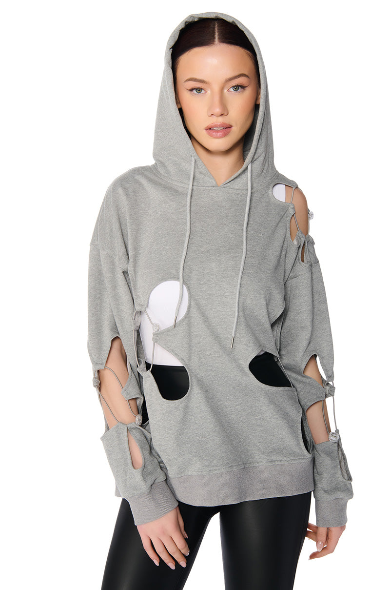 PARKER CUT OUT HOODIE view 0