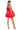 Back View Party In The Back Bubble Mini Dress In Red