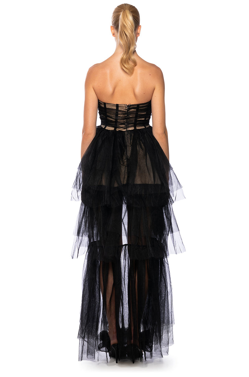 Detail View Party Starter High Low Tulle Dress 3