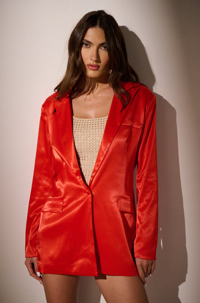 PASSIONE SATIN BLAZER – AKIRA