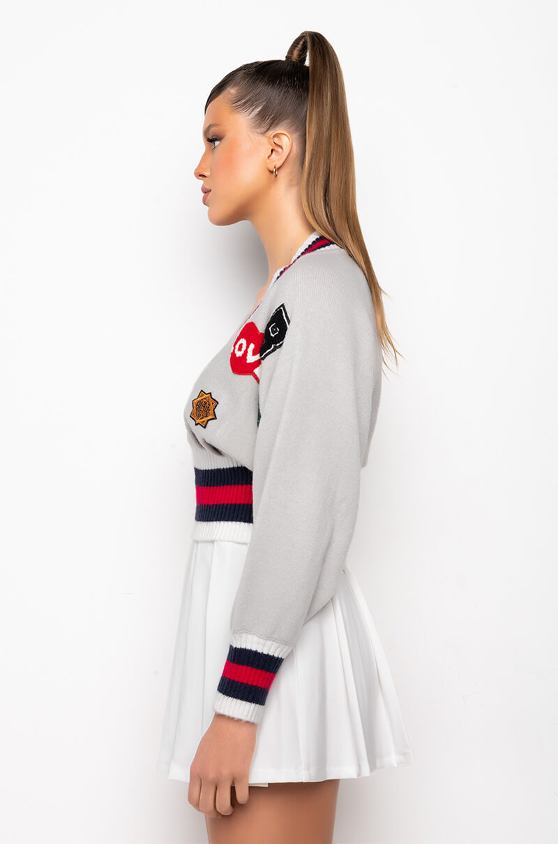 Detail View Patches On Patches Sweater