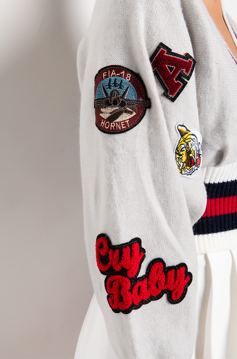 Extra View Patches On Patches Sweater