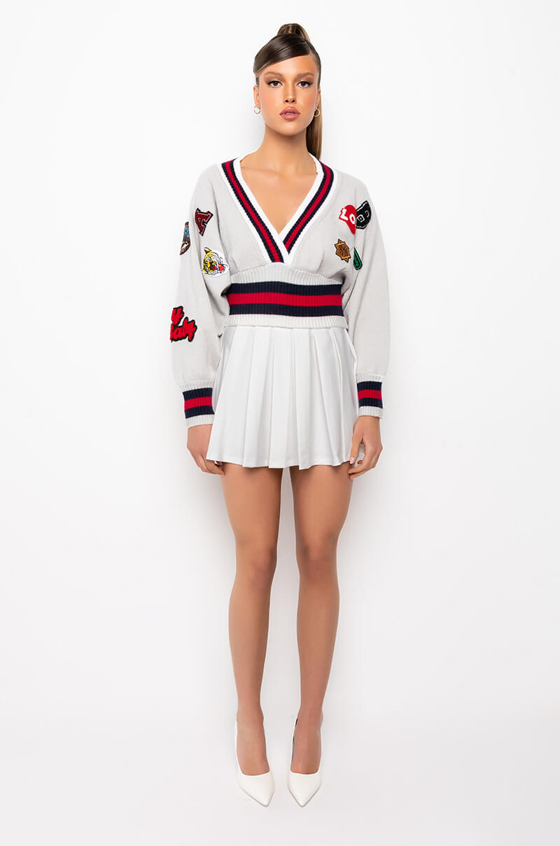 Extra View Patches On Patches Sweater