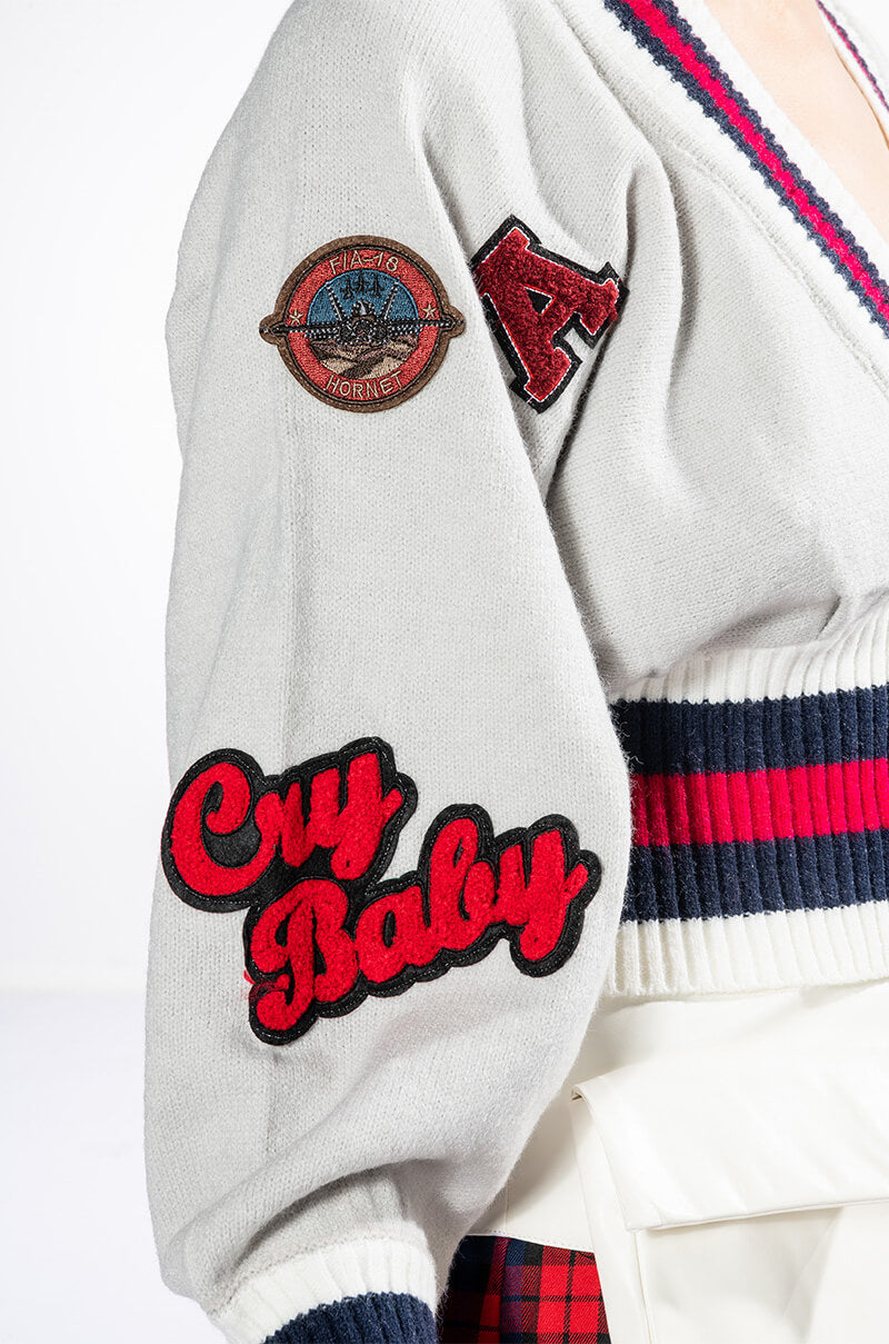 Extra View Patches On Patches Sweater