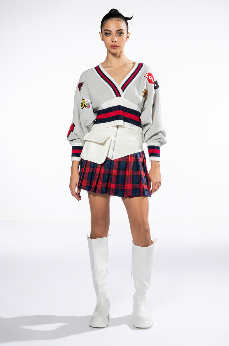 Extra View Patches On Patches Sweater