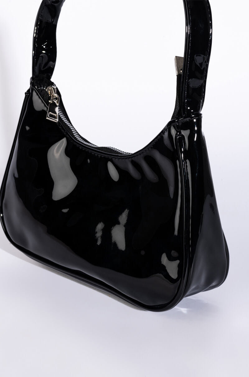 Detail View Patent Af Black Handbag