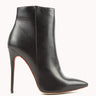 side view of Stiletto Heel Ankle Boot in Black