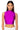 Front View Paxton Disco Crop Sleeveless Tee In Purple