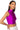 Side View Paxton Disco Crop Sleeveless Tee In Purple