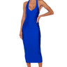 Front View Paxton Disco Halter Neck Midi Dress