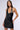 Front View Paxton Disco Halter Neck Pu Mini Dress