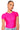 Front View Paxton Disco Short Sleeve Tshirt In Fuchsia