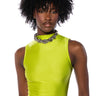 Front View Paxton Disco Sleeveless Bodysuit