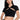 Front View Paxton Europa Ribbed Cutout Crop Top