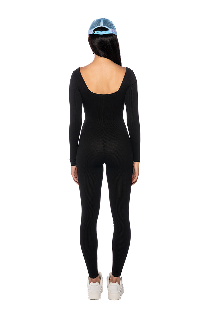 Detail View Paxton Long Sleeve Catsuit 3