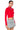 Side View Paxton Long Sleeve Ribbed Crop Sweater In Red