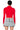 Full View Paxton Long Sleeve Ribbed Crop Sweater In Red