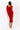 Back View Paxton Looking Good Feeling Fine Ribbed Knit Midi Dress in Red