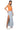Back View Paxton Lucia Sleek Af Deep V Bodysuit In Orange