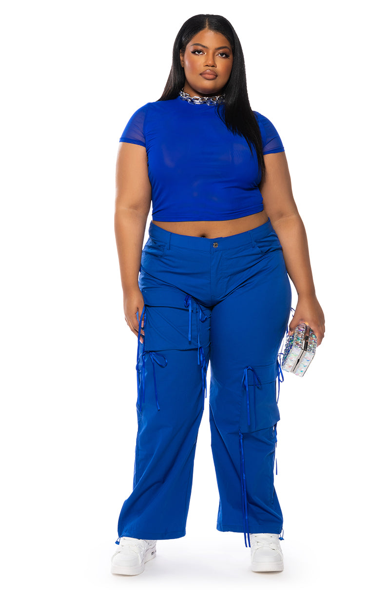 Extra View Paxton Mesh Short Sleeve Tshirt In Royal Blue 9