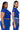 Side View Paxton Mesh Short Sleeve Tshirt In Royal Blue