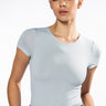 Front View Paxton New Classic Crew Neck Short Sleeve Bodysuit