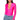 Front View Paxton New Classic Long Sleeve Deep V Bodysuit In Pink