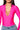 Full View Paxton New Classic Long Sleeve Deep V Bodysuit In Pink