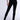 Front View Paxton Ribbed Cross Front Flared Legging In Black