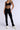 Side View Paxton Ribbed Cross Front Flared Legging In Black