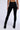 Detail View Paxton Ribbed Cross Front Flared Legging In Black