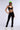 Full View Paxton Ribbed Cross Front Flared Legging In Black