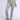 Front View Paxton Ribbed Cross Front Flared Legging In Grey