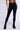 Front View Paxton Ribbed Cross Front Legging In Black