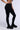 Side View Paxton Ribbed Cross Front Legging In Black