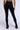 Back View Paxton Ribbed Cross Front Legging In Black